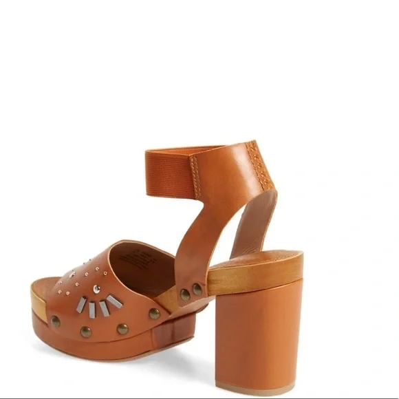 Kesli Dagger Brooklyn Frida Leather Platform Sandals 8.5 - Picture 4 of 9